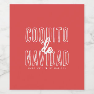 Etikett Coquito De Navidad Vin