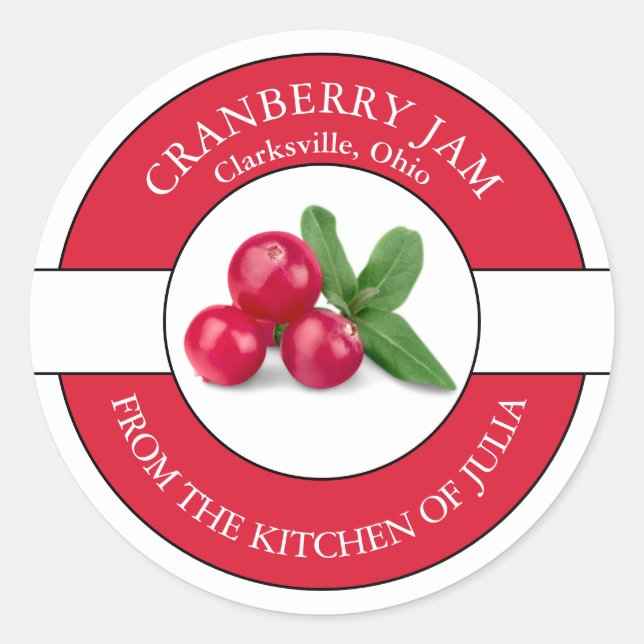 Etikett Cranberry Sylt (Framsida)