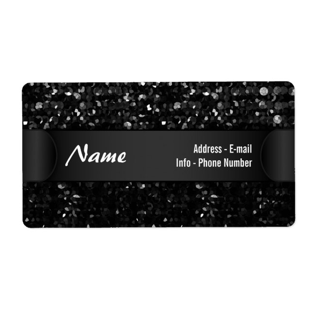 Etikett Crystal Bling Strass Fraktsedel (Framsidan)