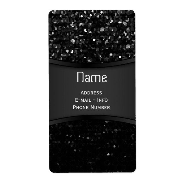 Etikett Crystal Bling Strass Fraktsedel (Framsidan)