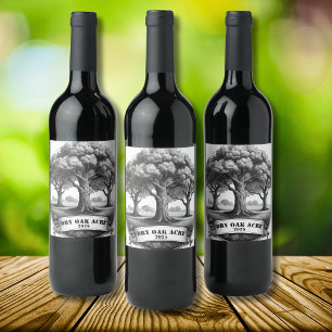Etikett Dry Oak Acre Vin