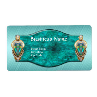 Etikett Elegant Affärsetiketter Storlek Storlek Fraktsedel