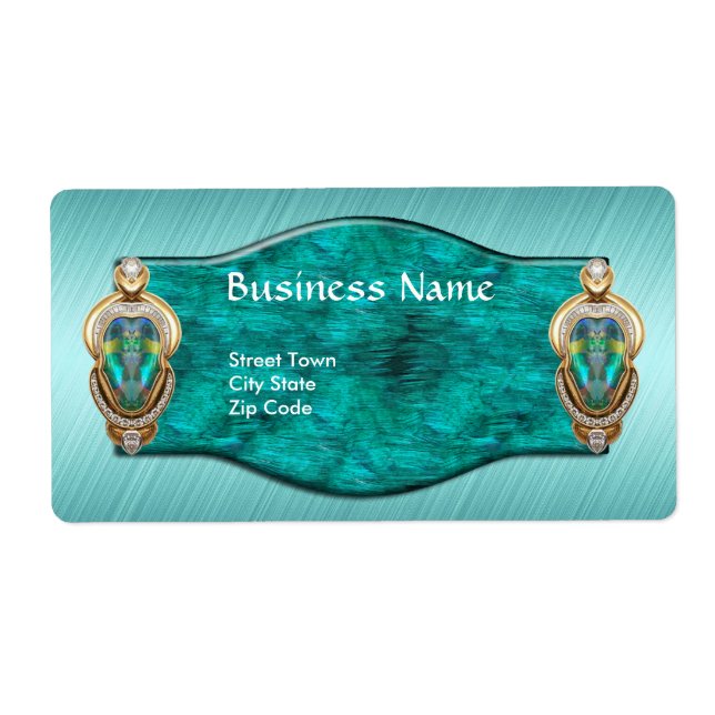 Etikett Elegant Affärsetiketter Storlek Storlek Fraktsedel (Framsidan)