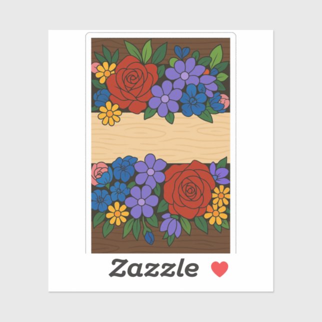 Etikett Flower namn (Ark)