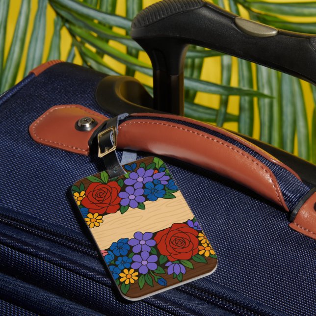 Etikett Flower namn Bagagebricka (Framsida Insitu 1)