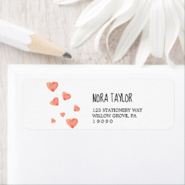 Etikett för adressetikett för anpassningsbarnas re returadress etikett