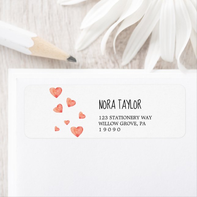 Etikett för adressetikett för anpassningsbarnas re returadress etikett (Insitu)