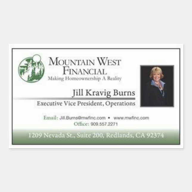 Etikett för Affärskortet Klassiskt Anpassade (Framsida)