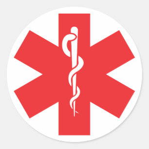 Etikett för Allergy Alert Sticker