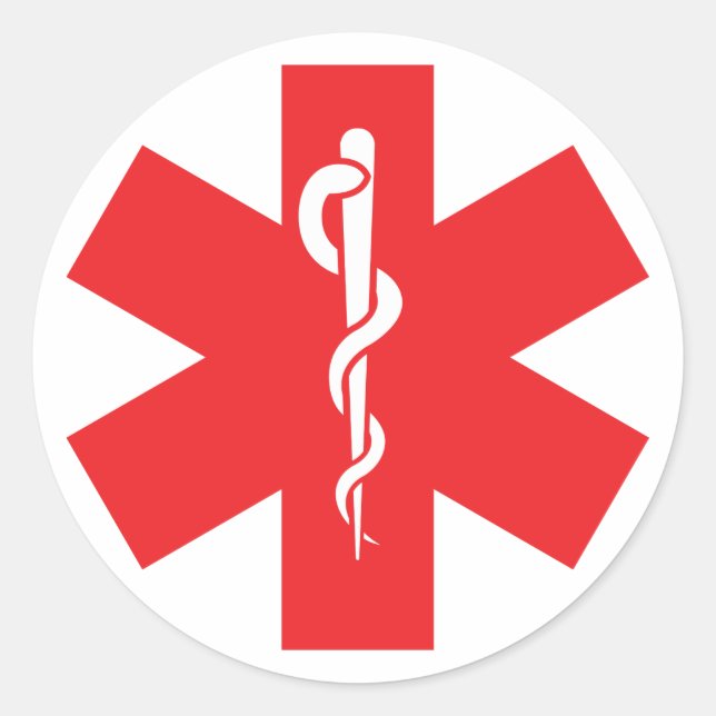 Etikett för Allergy Alert Sticker (Framsida)