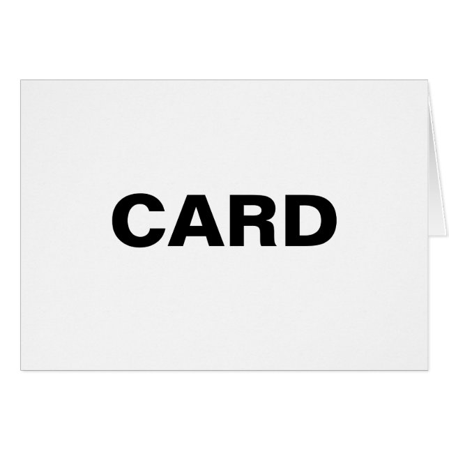 Etikett för allmänt objekt hälsningskort (Framsidan Horizontal)