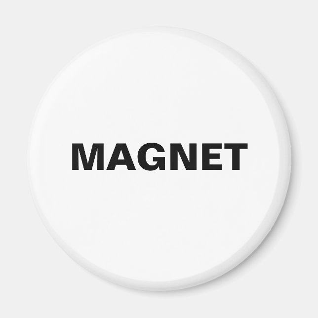 Etikett för allmänt objekt magnet (Framsidan)