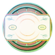 Etikett för anpassadets runda glansetikett