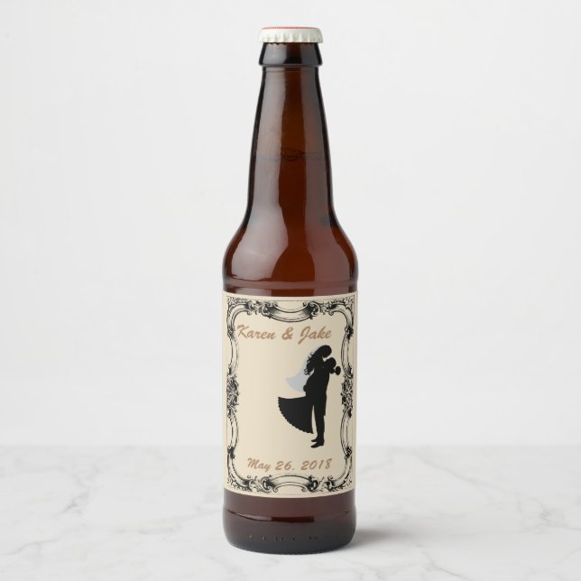 Etikett för Anpassningsbar med Flaska (Framsida)