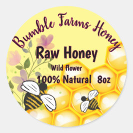 Etikett för Apiary RAW HONEY Anpassningsbar