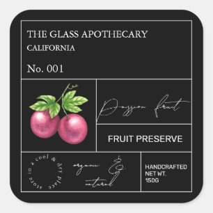 Etikett för apothecary Passion Fruit