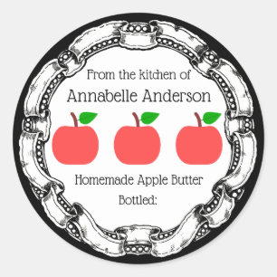 Etikett för Apple Butter-etikett anpassa