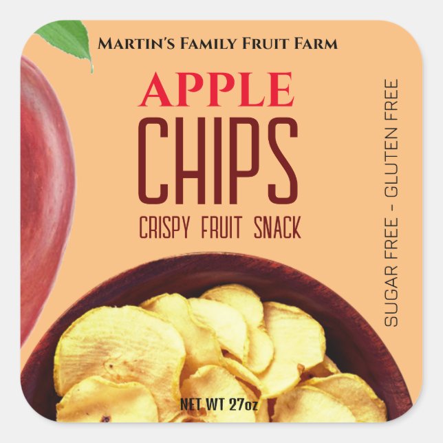 Etikett för Apple Chip Anpassningsbar (Framsida)
