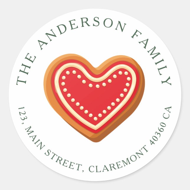 Etikett för återvändandeadress för cookie (Framsida)