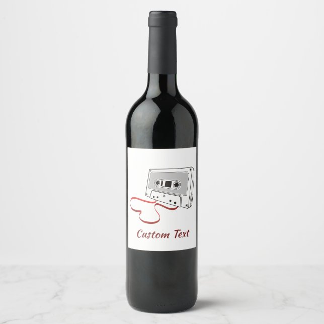 Etikett för audio-kassett vin (Framsida)
