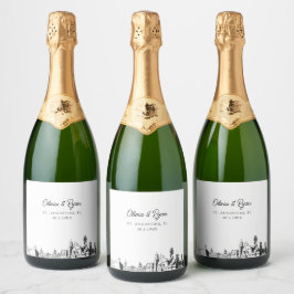 Etikett för Augustine Bröllop Personlig Champagne