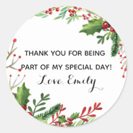 Etikett för babyduschgåva för botaniska födelsedag