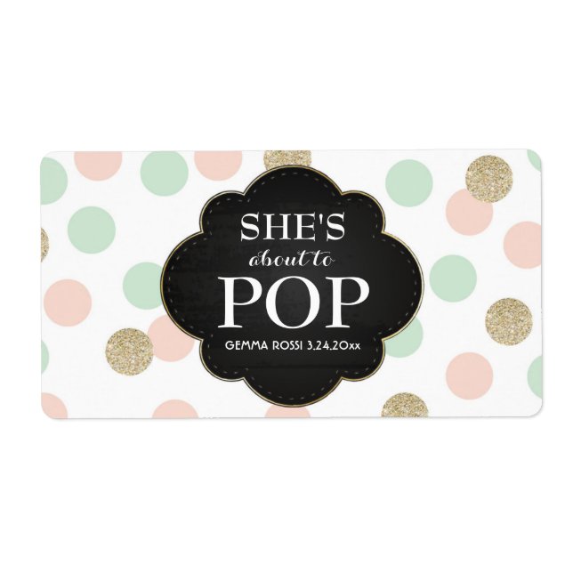 Etikett för babykläder Mini Champagne Kön Neutral Fraktsedel (Framsidan)