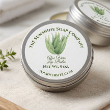 Etikett för bad- och kroppsprodukter - aloe vera -