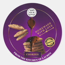 Etikett för bakade kakor av anpassningsbar