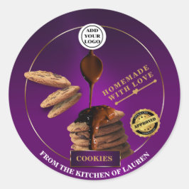 Etikett för bakade kakor av anpassningsbar