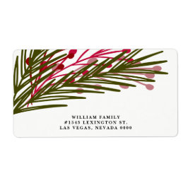 Etikett för bär och Löv Fraktsedel