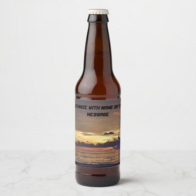 Etikett för Beach Sunset Beer (Framsida)