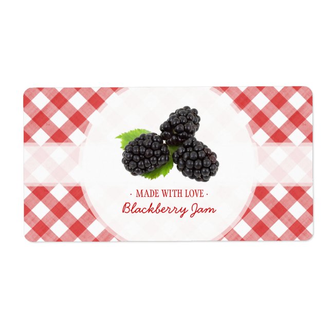 Etikett för Blackberry Sylt Fraktsedel (Framsidan)