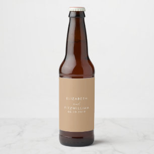 Etikett för Boho Gentle Fawn Bröllop Beer Flaska