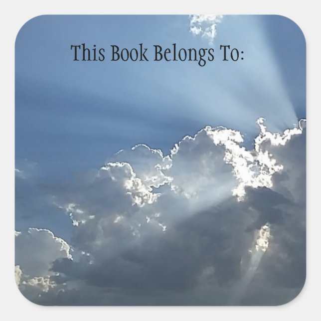Etikett för Bok (kvadrat) (Framsida)