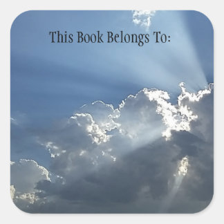 Etikett för Bok (kvadrat)