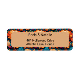 Etikett för botaniskt bruk returadress etikett