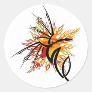 Etikett för branddragning