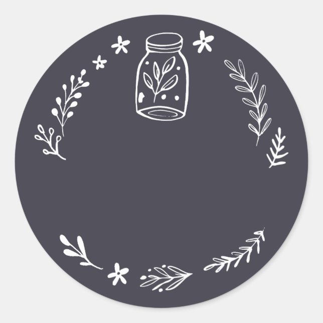 Etikett för burk / Blanka blankprov (Framsida)