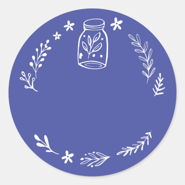 Etikett för burk / Blanka blankprov (Framsida)