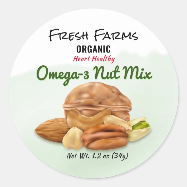 Etikett för Burk vid blandning av Nöt (Framsida)