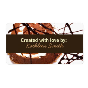 Etikett för choklad-Dream Recipe/Goodies Fraktsedel