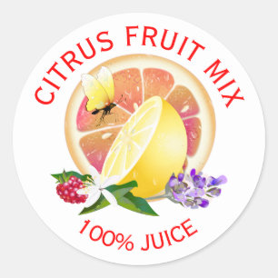 Etikett för citrusfrukt i citrusfruktskanning i Fl