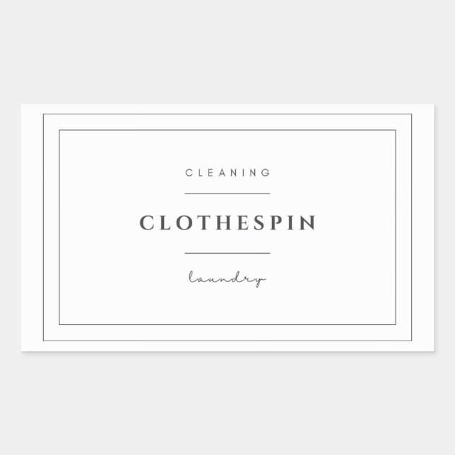 Etikett för Clothespin (Framsida)