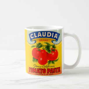 etikett för deg för 30-talClaudia tomat Kaffemugg