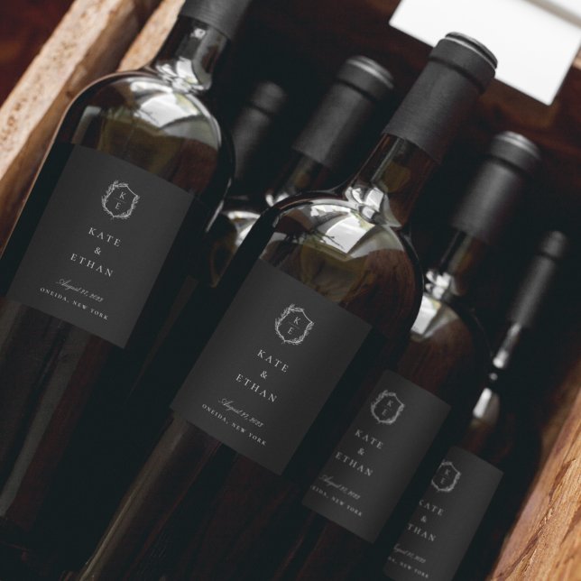 Etikett för den botaniska Vapenskölden Monogram Br (Skapare uppladdad)