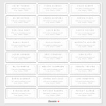 Etikett för den moderna chicens minimalistiska gäs