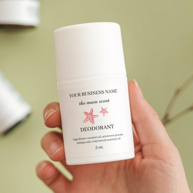 Etikett för deodorant deodorant deodorant för kust (Skapare uppladdad)