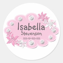 Etikett för elegantens rosa