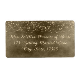 Etikett för elfenbensmönster fraktsedel